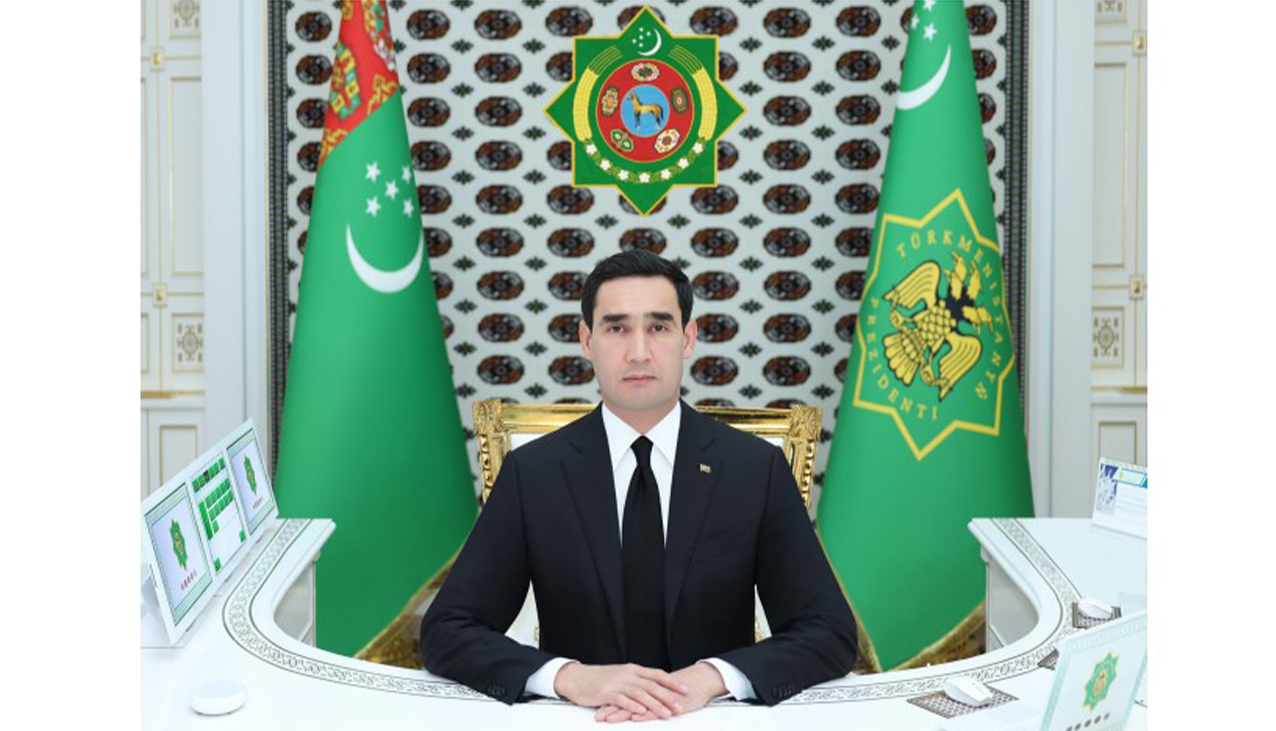 TÜRKMENISTANYŇ HORMATLY PREZIDENTI SERDAR BERDIMUHAMEDOW MAGTYMGULY PYRAGY BARADA